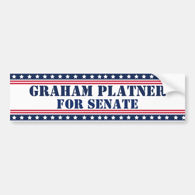 Graham Platnor for Senate Bumper Sticker (Front)