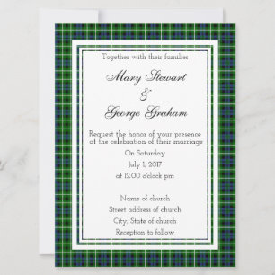 Graham Scottish Wedding Invitation