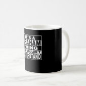 GRAHAM Surname Personalized Gift Coffee Mug (Front Right)