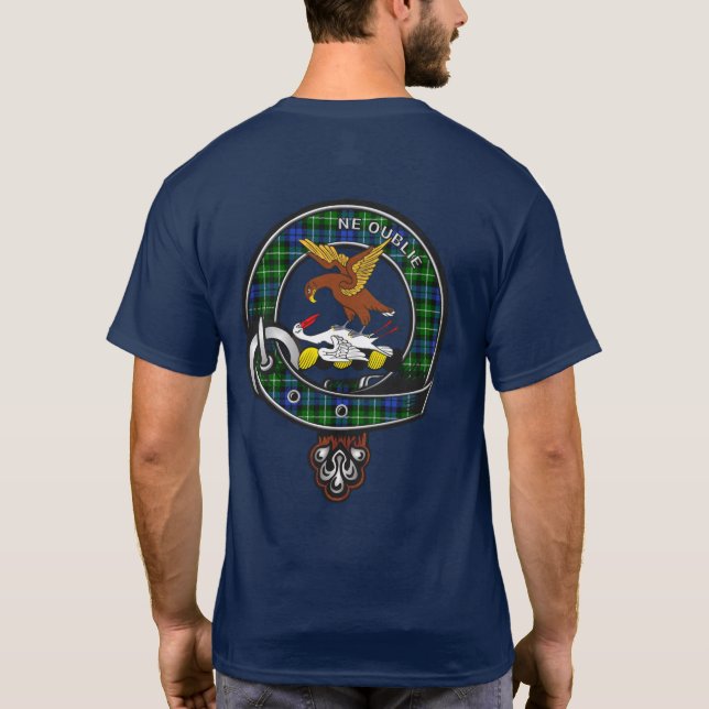 Graham Tartan Clan Badge T-Shirt (Back)