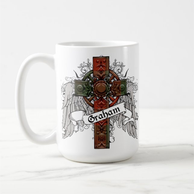 Graham Tartan Cross Coffee Mug (Left)