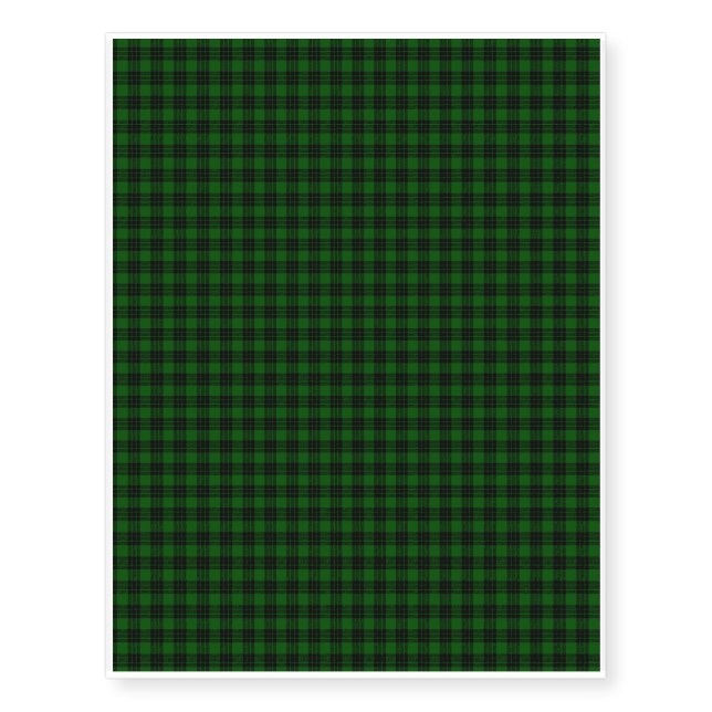 Graham Tartan Temporary Tattoos (Front)