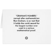 "GRAHAM'S NUMBER" CARDS (Back Horizontal)