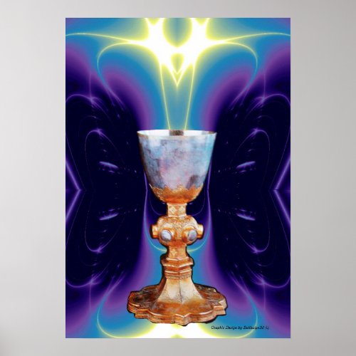GRAIL  CHALICE OF HOLY MASS POSTER
