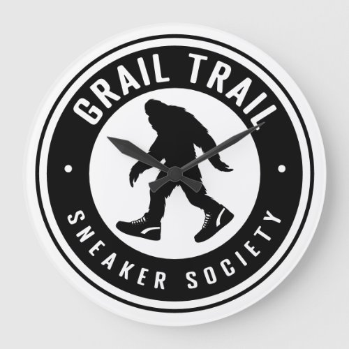 Grail Trail Sneaker Society Large Clock