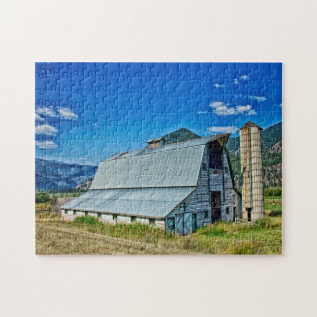 Grain Barn Montana. Jigsaw Puzzle (Horizontal)
