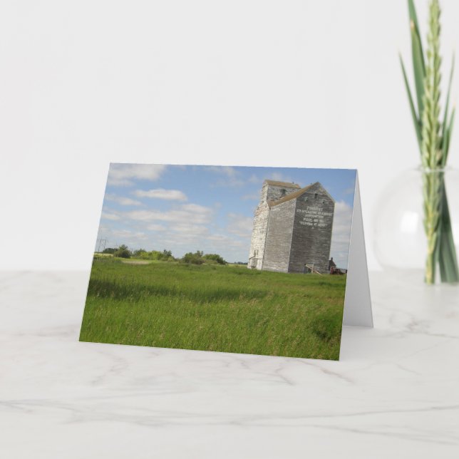 Grain Elevator Cards Manitoba Landscape Prints (Front)