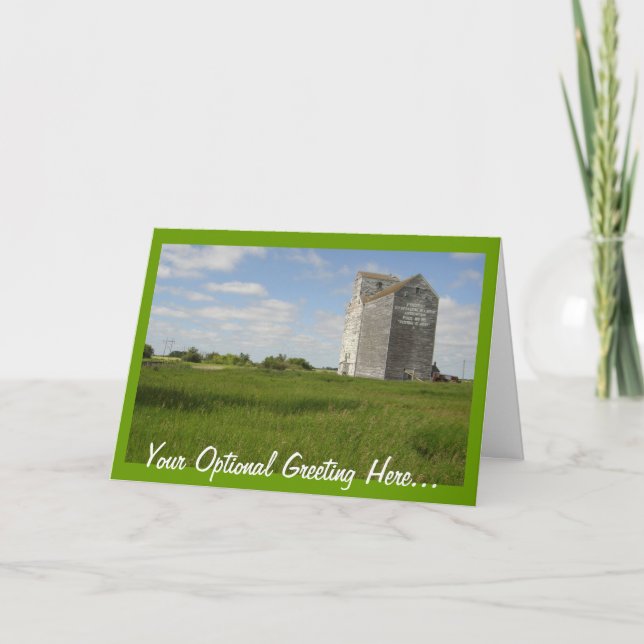 Grain Elevator Cards Manitoba Landscape Prints (Front)