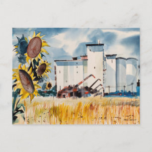 Grain Elevator, Kansas Robert Johnson Postcard