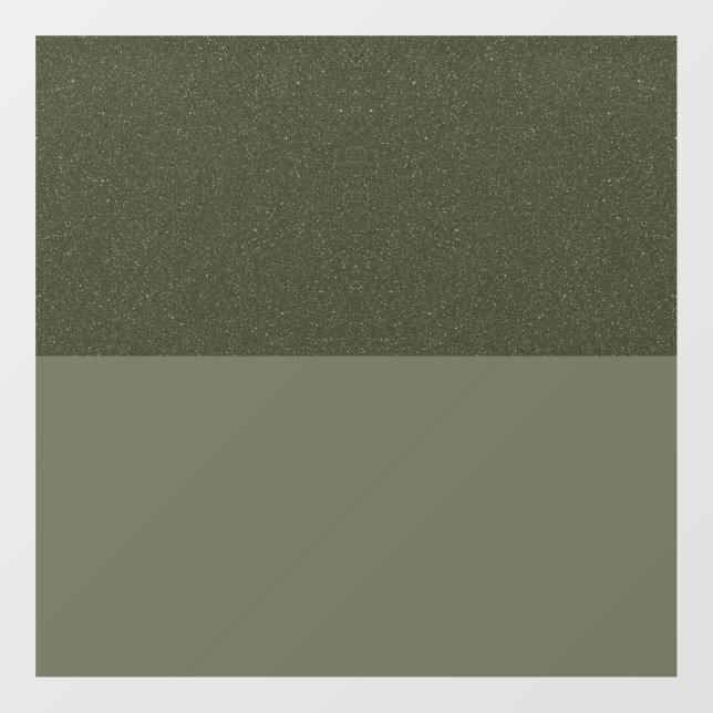 Grain & Matte Moss Green Window Cling – Customize (Sheet)