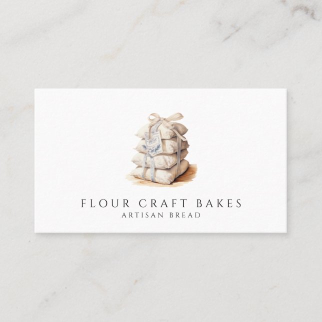 Grain Sacks Bread Baker Business Card (Front)