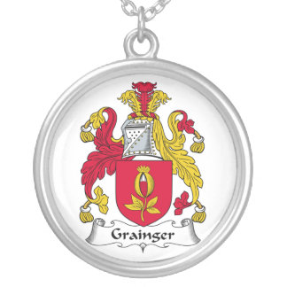 Grainger Family Crest Silver Plated Necklace