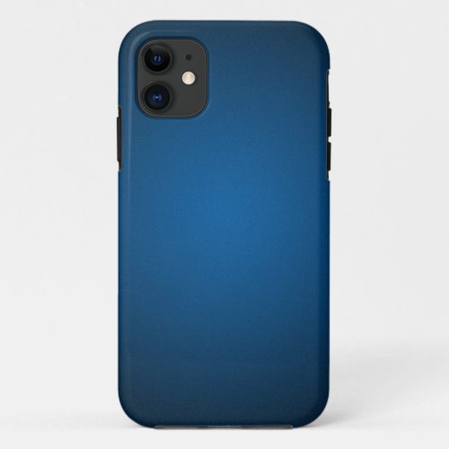 Grainy Blue_Black Vignette iPhone 11 Case