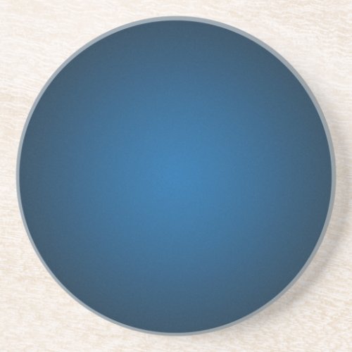 Grainy Blue_Black Vignette Drink Coaster