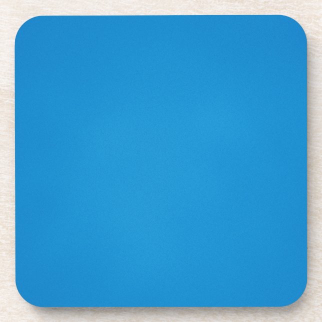 Grainy Bright Blue Background Beverage Coaster (Front)