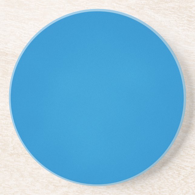 Grainy Bright Blue Background Drink Coaster (Front)