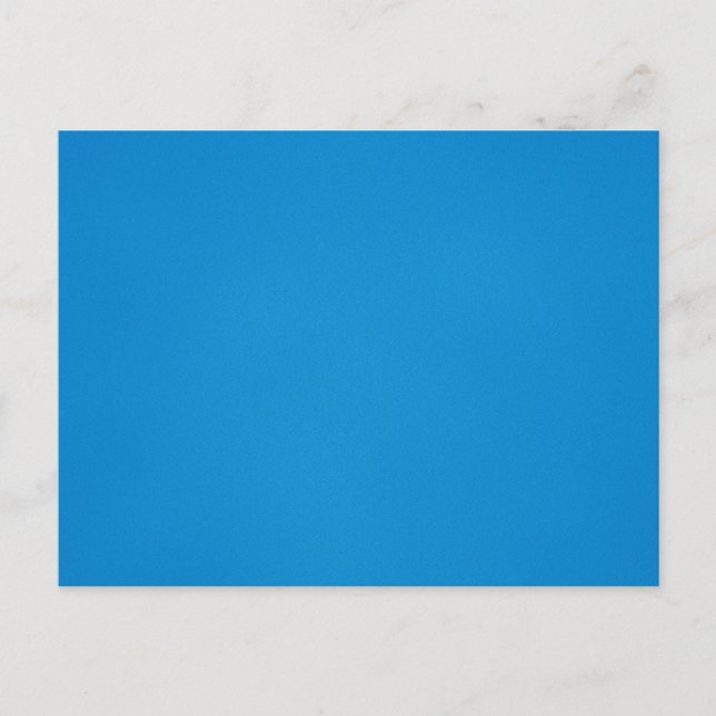 Grainy Bright Blue Background Postcard (Front)