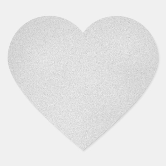 Grainy Gray Artsy Background Heart Sticker (Front)
