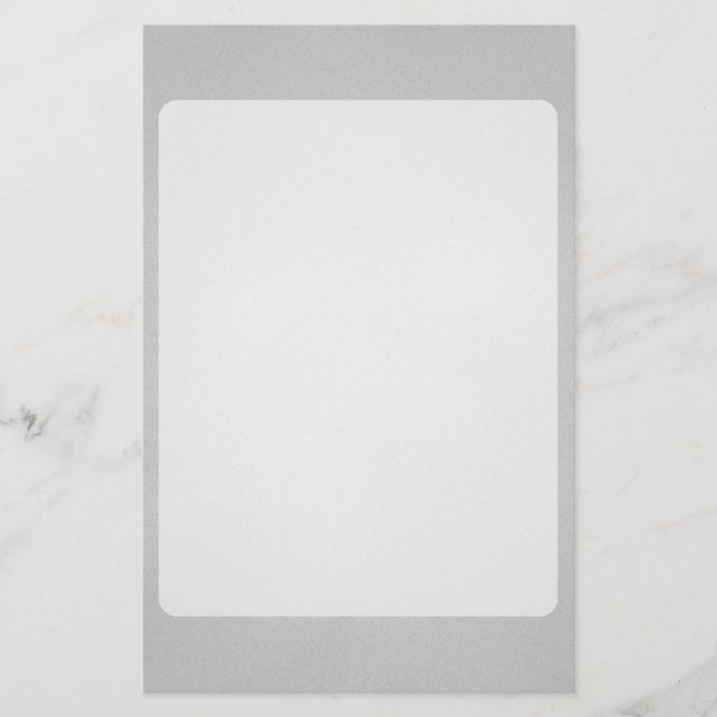 Grainy Gray Artsy Background Stationery (Front)