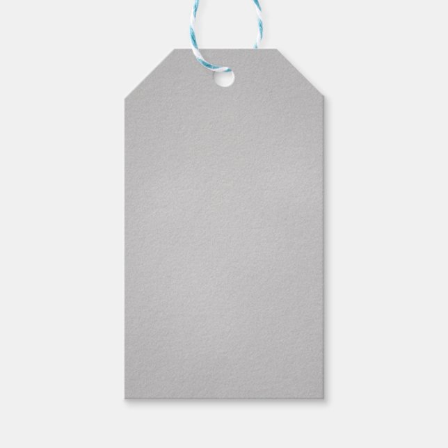 Grainy Gray Artsy Texture Gift Tags (Front)