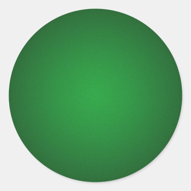 Grainy Green-Black Vignette Classic Round Sticker (Front)