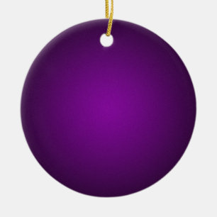 Grainy Purple-Black Vignette Ceramic Ornament