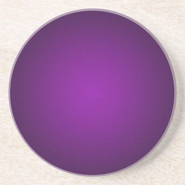 Grainy Purple-Black Vignette Drink Coaster (Front)