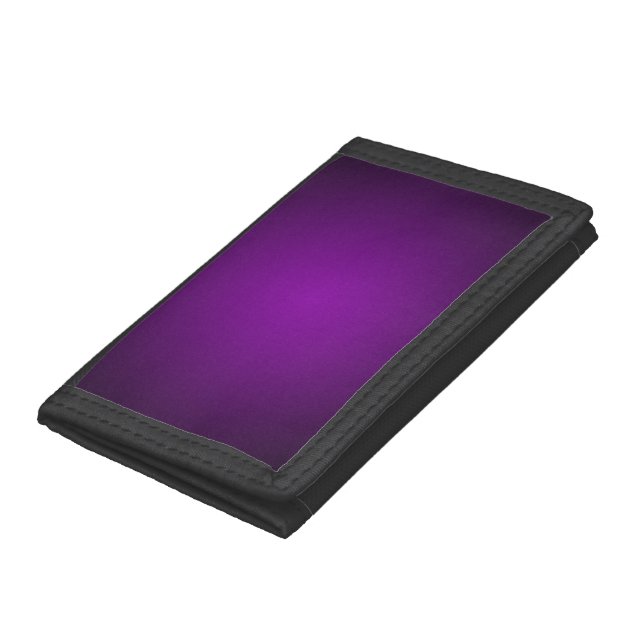 Grainy Purple-Black Vignette Tri-fold Wallet (Bottom)