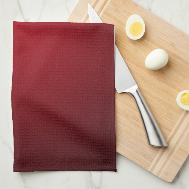 Grainy Red-Black Vignette Towel (Quarter Fold)