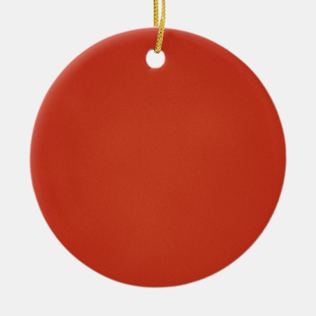 Grainy Warm Red Background Ceramic Ornament (Front)