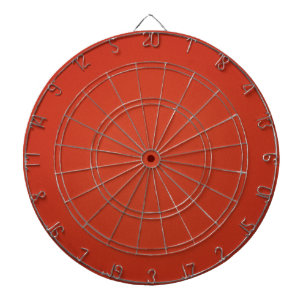 Grainy Warm Red Background Dartboard With Darts