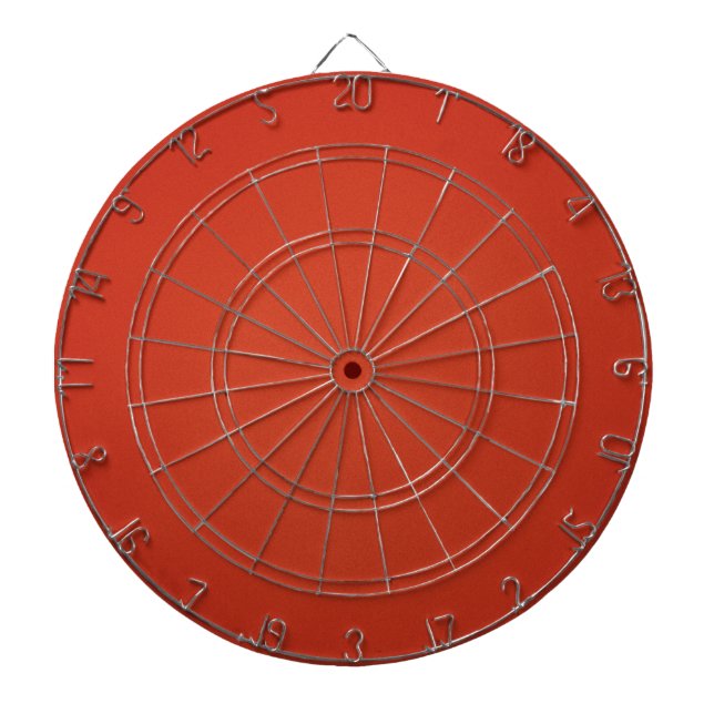 Grainy Warm Red Background Dartboard With Darts (Front)