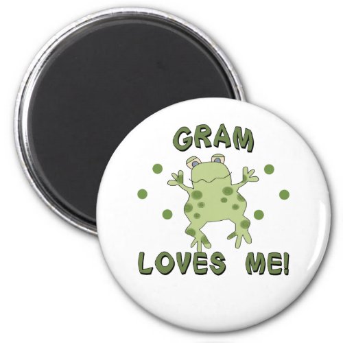Gram Loves Me Frog Magnet