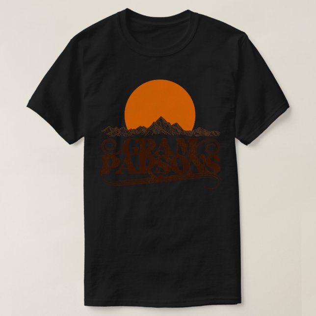 Gram Parsons Rising Sun T-Shirt (Design Front)