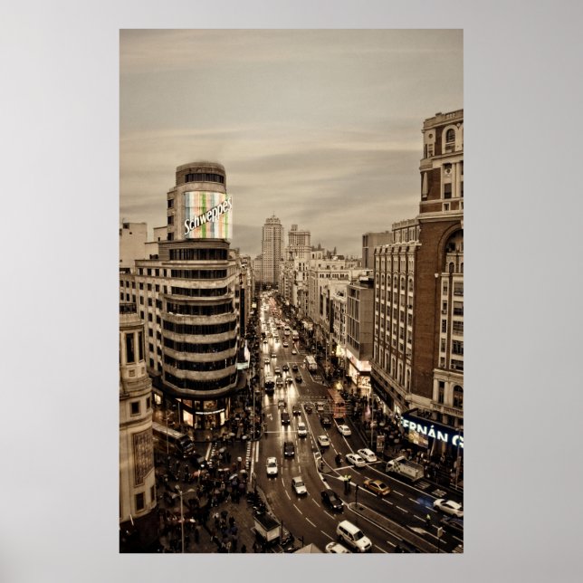 Gram Via de Madrid Poster (Front)