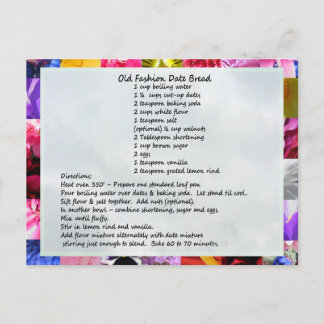 GramaBarb's Date Loaf Recipe Postcard