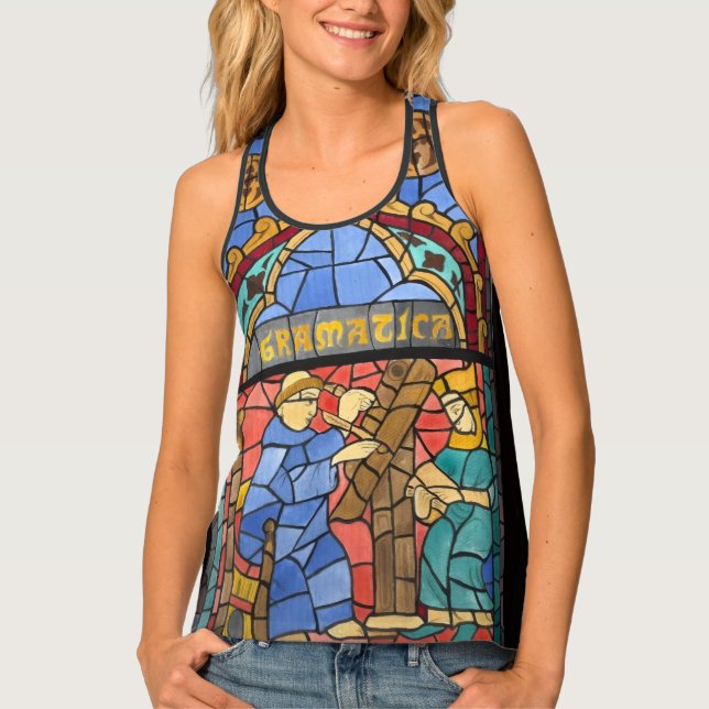Gramatica Stained-Glass Window Women's Tank Top (Front)