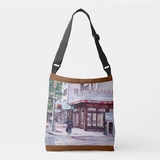 Gramercy Coffee Corner Crossbody Bag (Front)