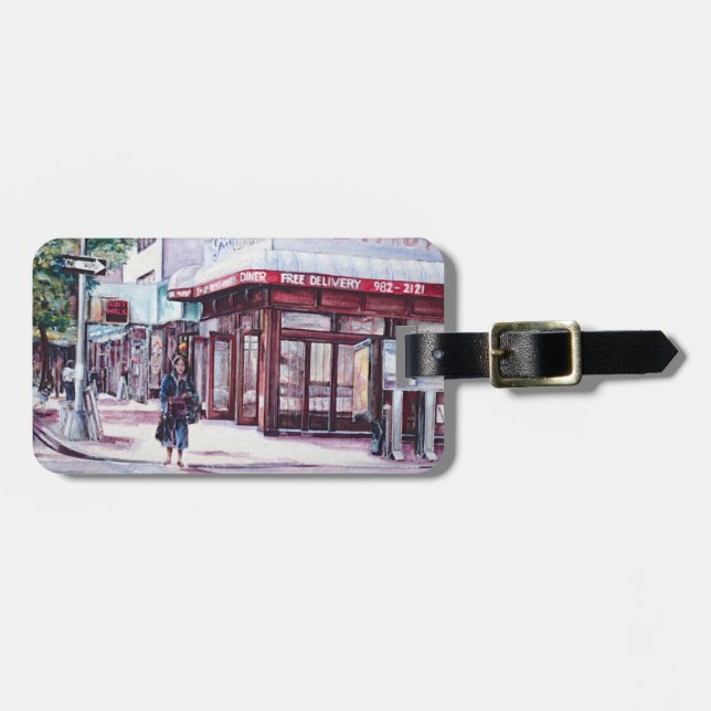Gramercy Coffee Corner Luggage Tag (Front Horizontal)