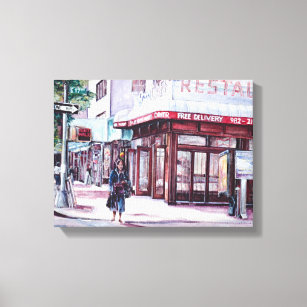Gramercy Coffee Corner, New York City Canvas Print