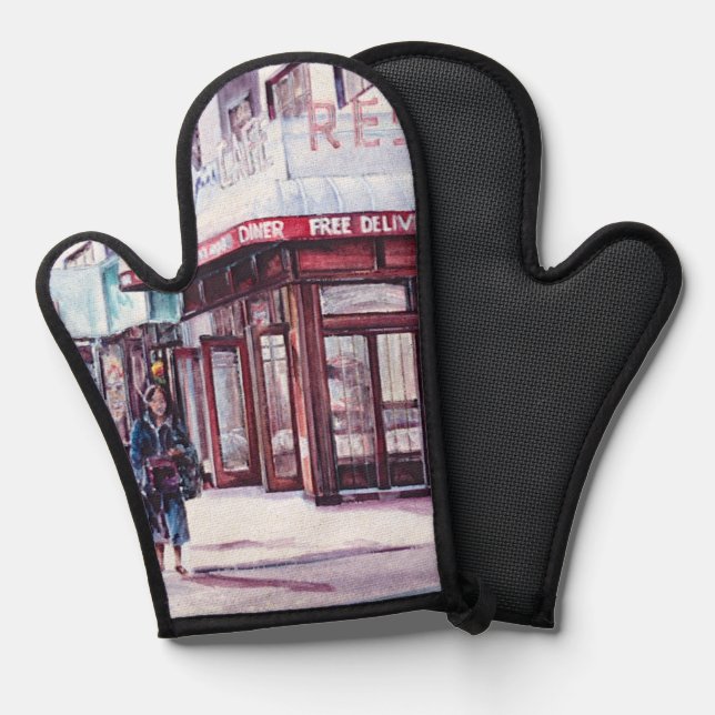 Gramercy Coffee Corner Oven Mitt (Front/Back)