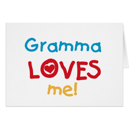 Gramma Loves Me T-shirts and Gifts (Front Horizontal)