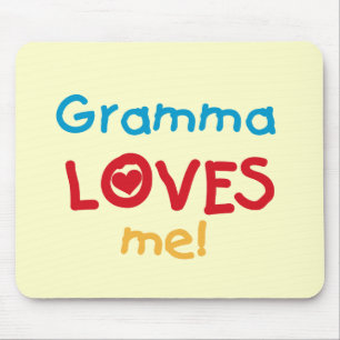 Gramma Loves Me T-shirts and Gifts Mouse Pad