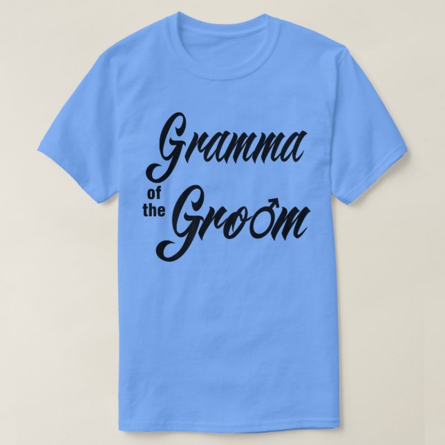 Gramma Of Groom Wedding Party Matching Bridal Part T-Shirt (Design Front)