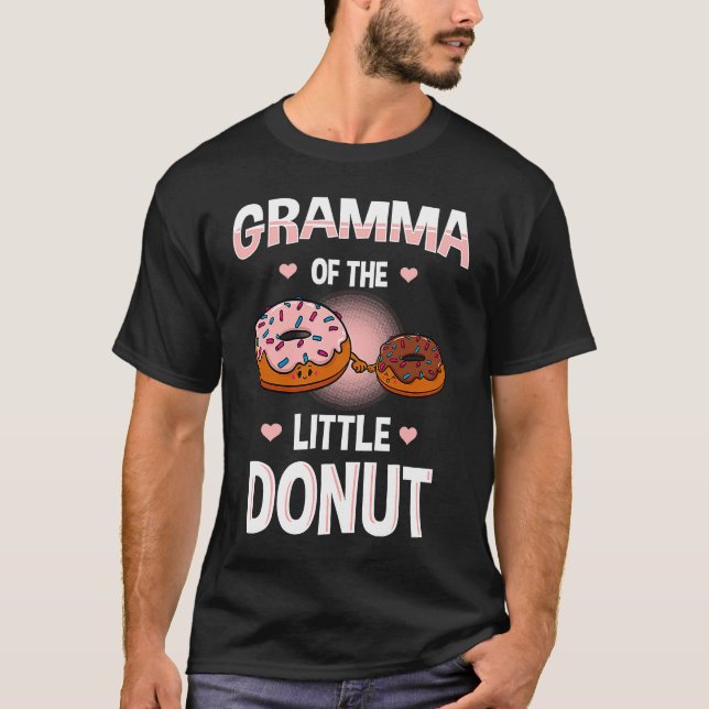 Gramma Of The Little Donut Gender Reveal Announcem T-Shirt (Front)