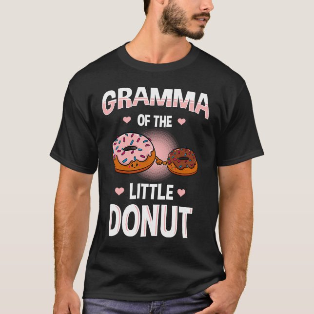 Gramma Of The Little Donut Gender Reveal Announcem T-Shirt (Front)