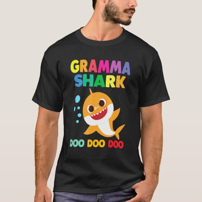 Gramma Shark  Doo Doo  Baby Mommy Kids T-Shirt (Front)