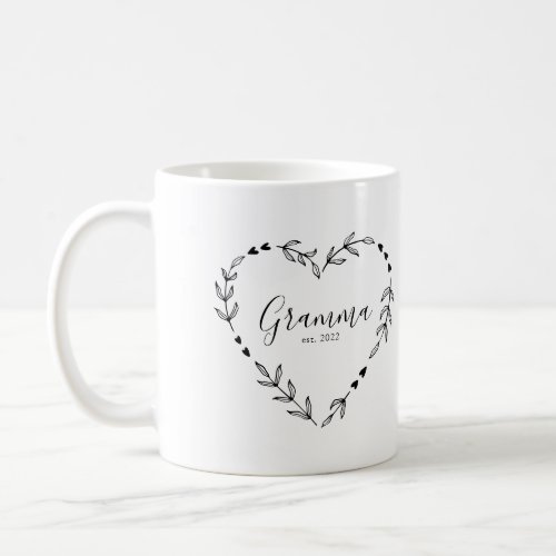 Gramma Year Est  Coffee Mug