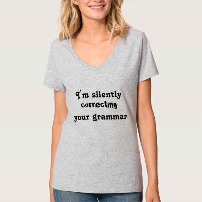 Grammar Correction T-Shirt (Front)