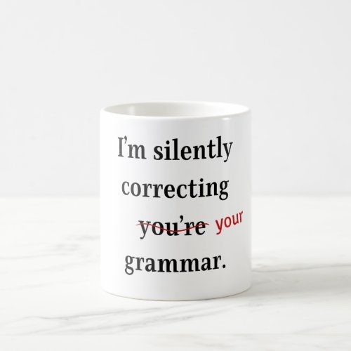 Grammar Guardian Mug Sip Snicker and Correct  Coffee Mug